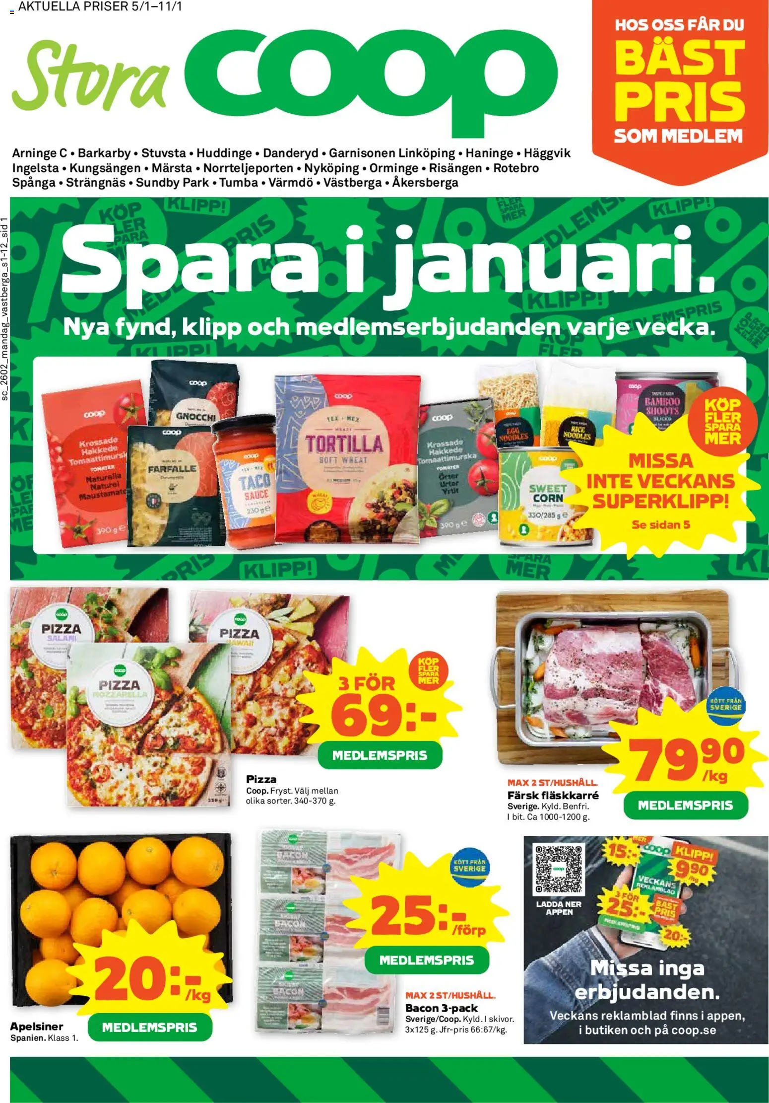 Förhandsgranska reklamblad Aktuella reklamblad Coop Forum från butik Coop Forum gäller från 05/01/2026