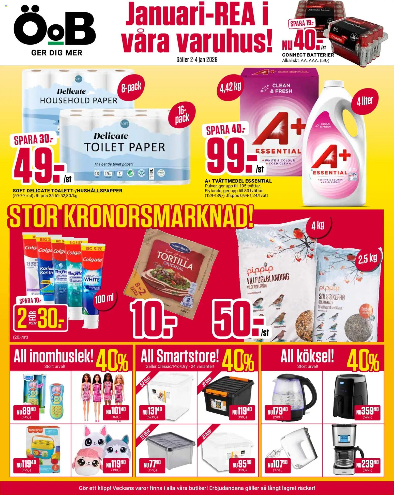 Förhandsgranska reklamblad Reklamblad Black Friday ÖoB från butik ÖoB gäller från 02/01/2026