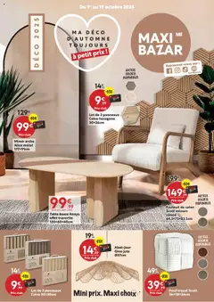 Prévisualisation de Catalogue du magasin Maxi Bazar formulaire valide 01/10/2025