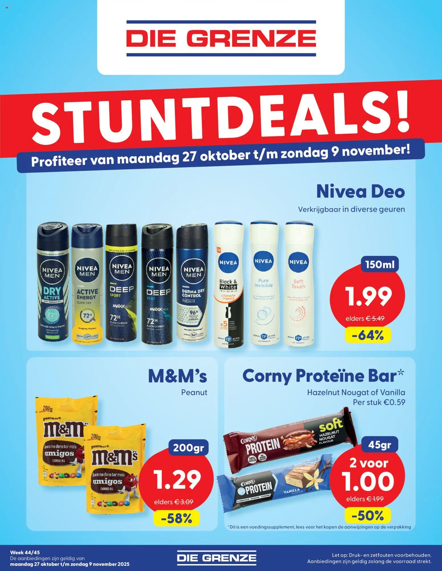 Die Grenze shop Folder week 44/45 geldig vanaf 27-10-2025 - Paginanummer 1