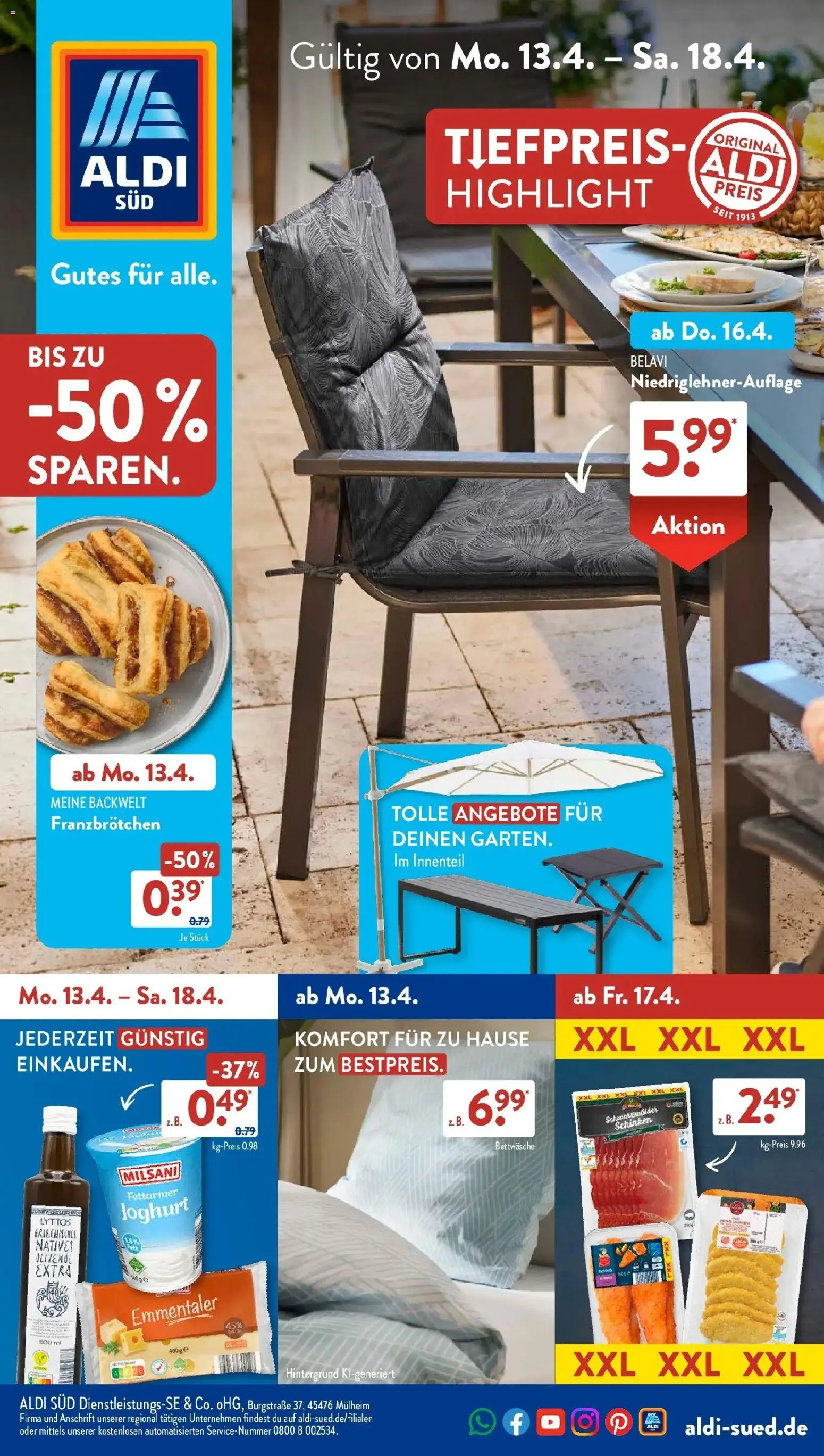 Vorschau von dem Prospekt des Geschäftes Aldi Süd, gültig ab dem 13.04.2026