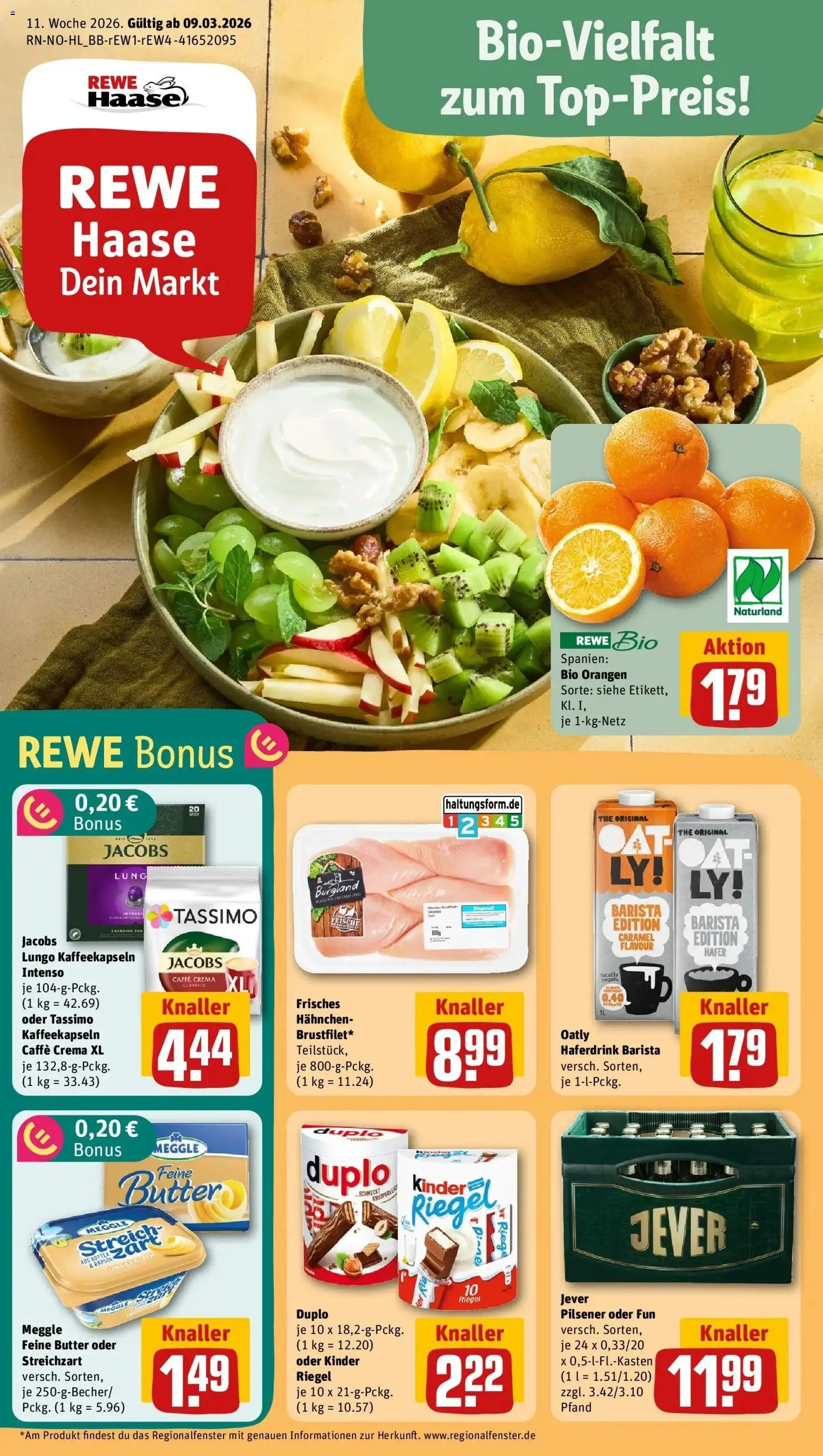 Vorschau von dem Prospekt des Geschäftes Rewe, gültig ab dem 09.03.2026