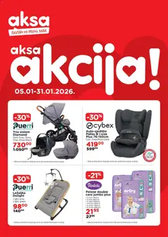Pregled letka Katalog trgovine AKSA vrijedi od 2026.01.05
