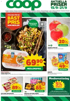 Förhandsgranska reklamblad Aktuella erbjudande från butik Coop gäller från 15/09/2025