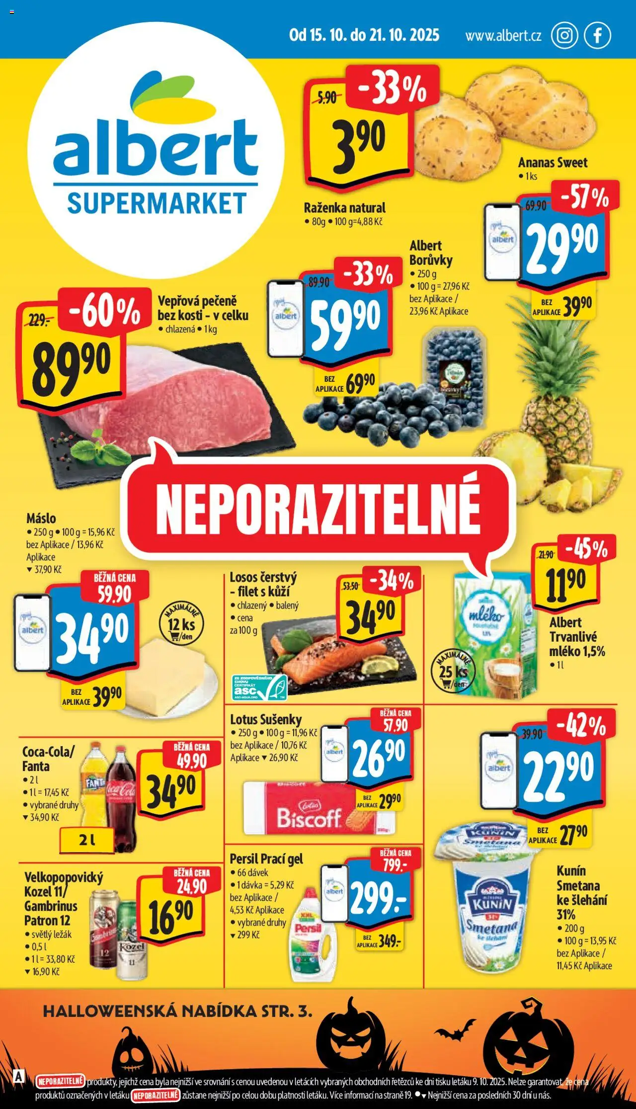  ALBERT leták od 15.10.2025 - Akční leták "Supermarket"