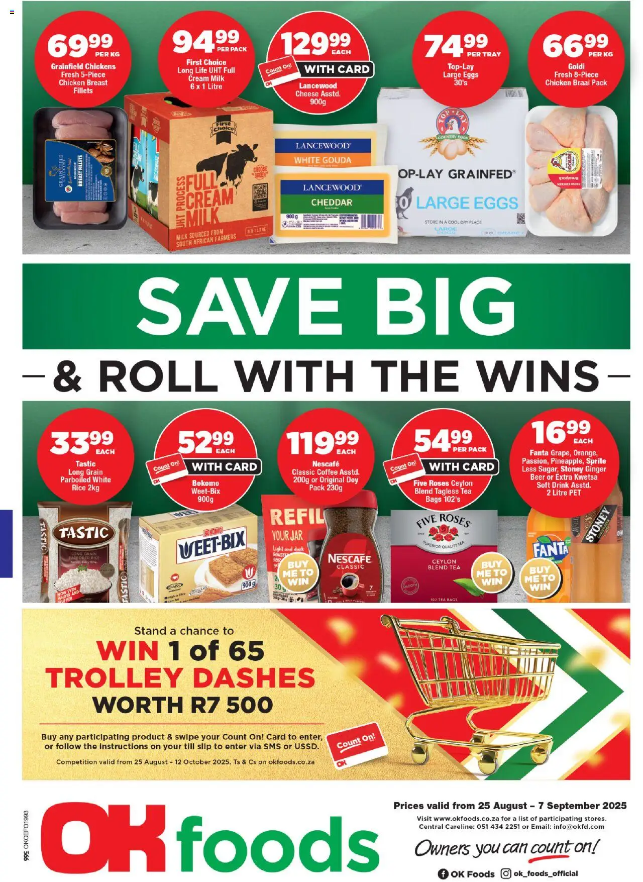 OK Foods Northen Cape - Specials from 25/08 - 07/09/2025 > Promotions