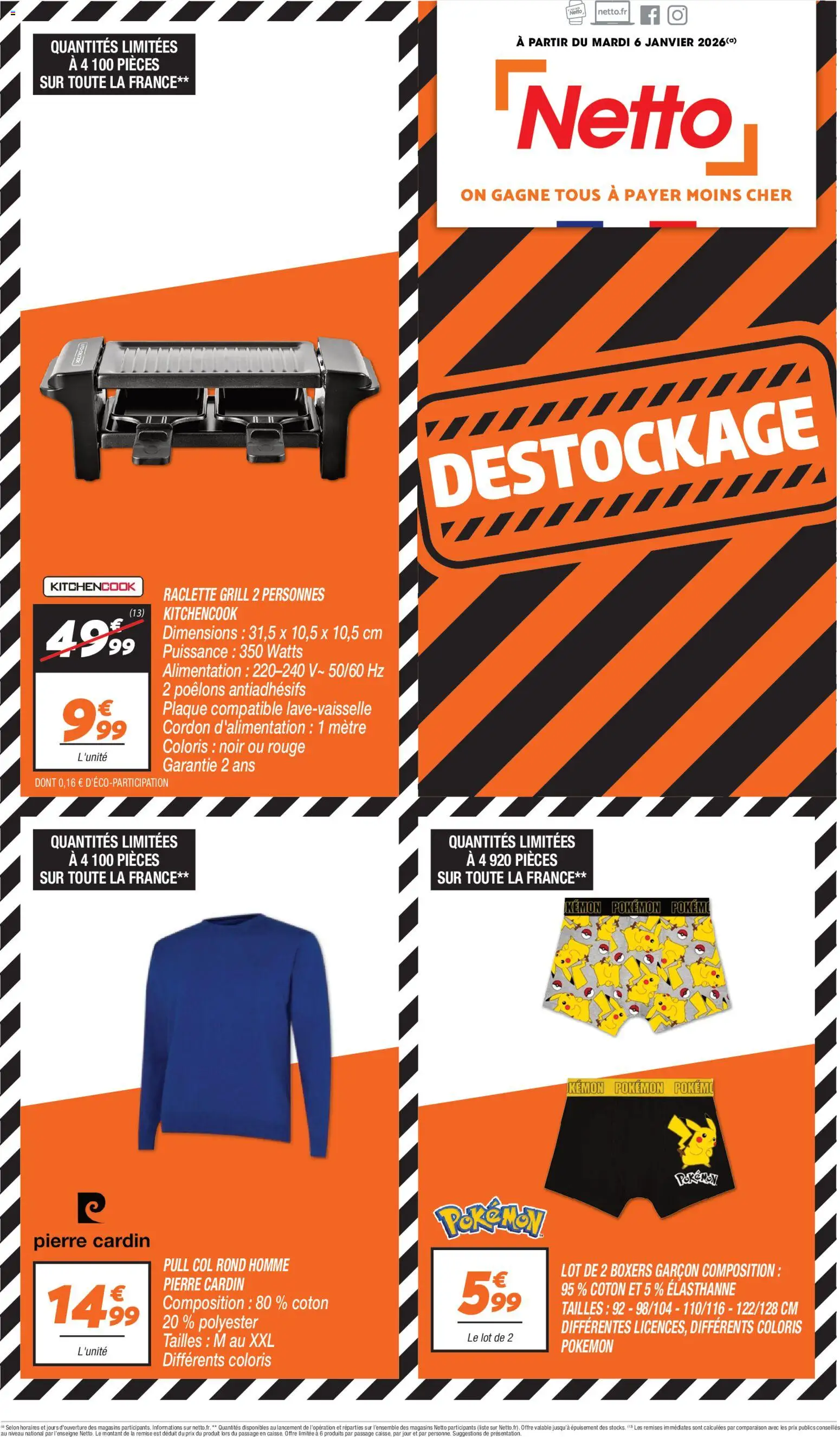 Prévisualisation de Destockage du magasin Netto formulaire valide 03/03/2026
