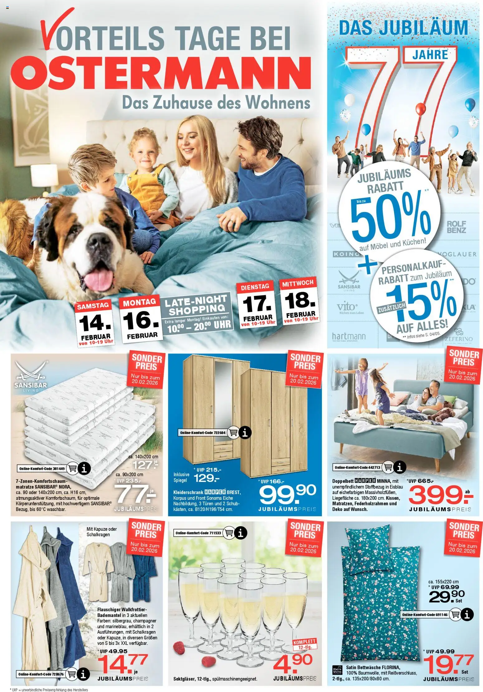 Vorschau von dem Prospekt des Geschäftes Ostermann, gültig ab dem 14.02.2026