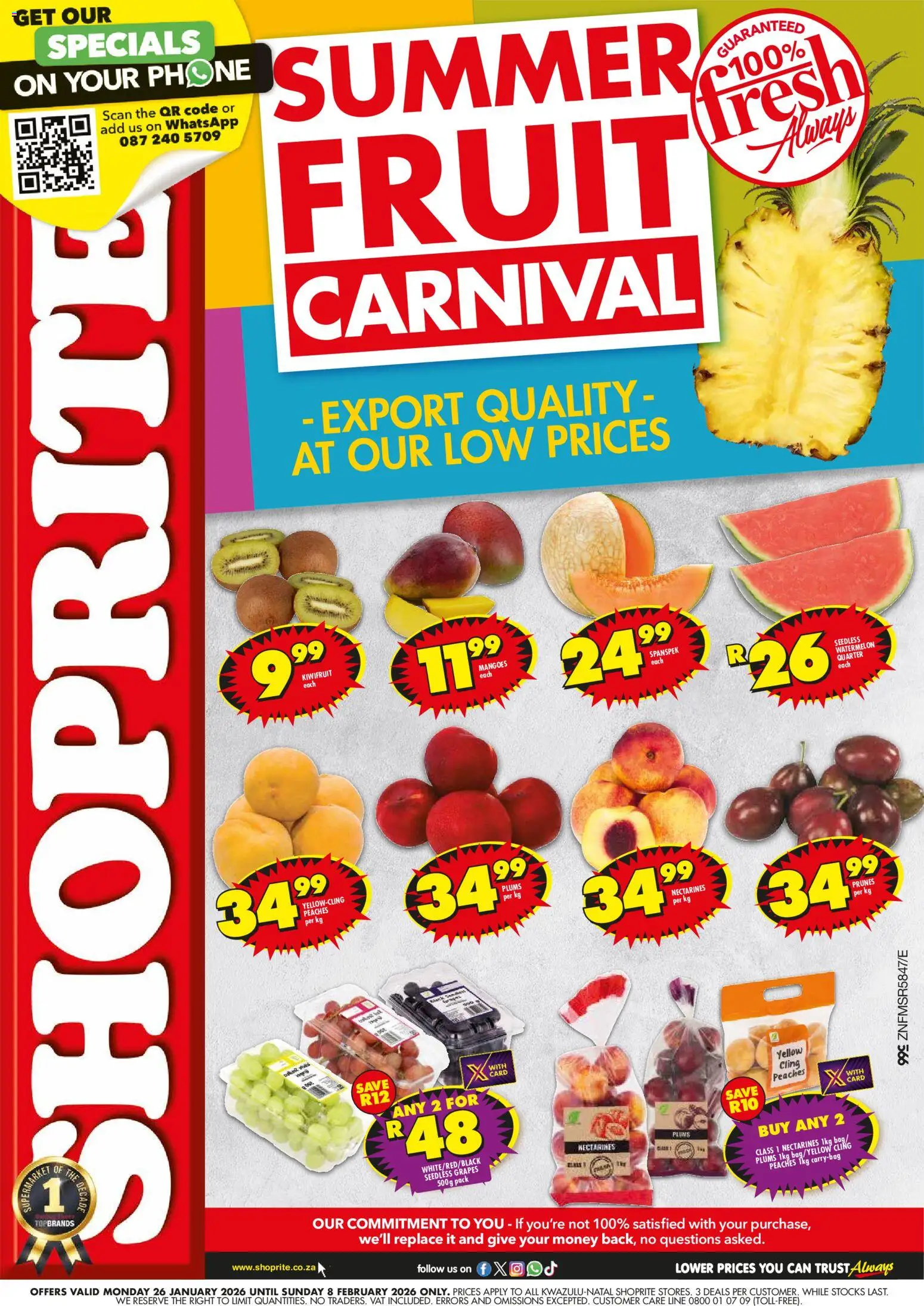Preview of Shoprite flyer valid from 26/01/2026