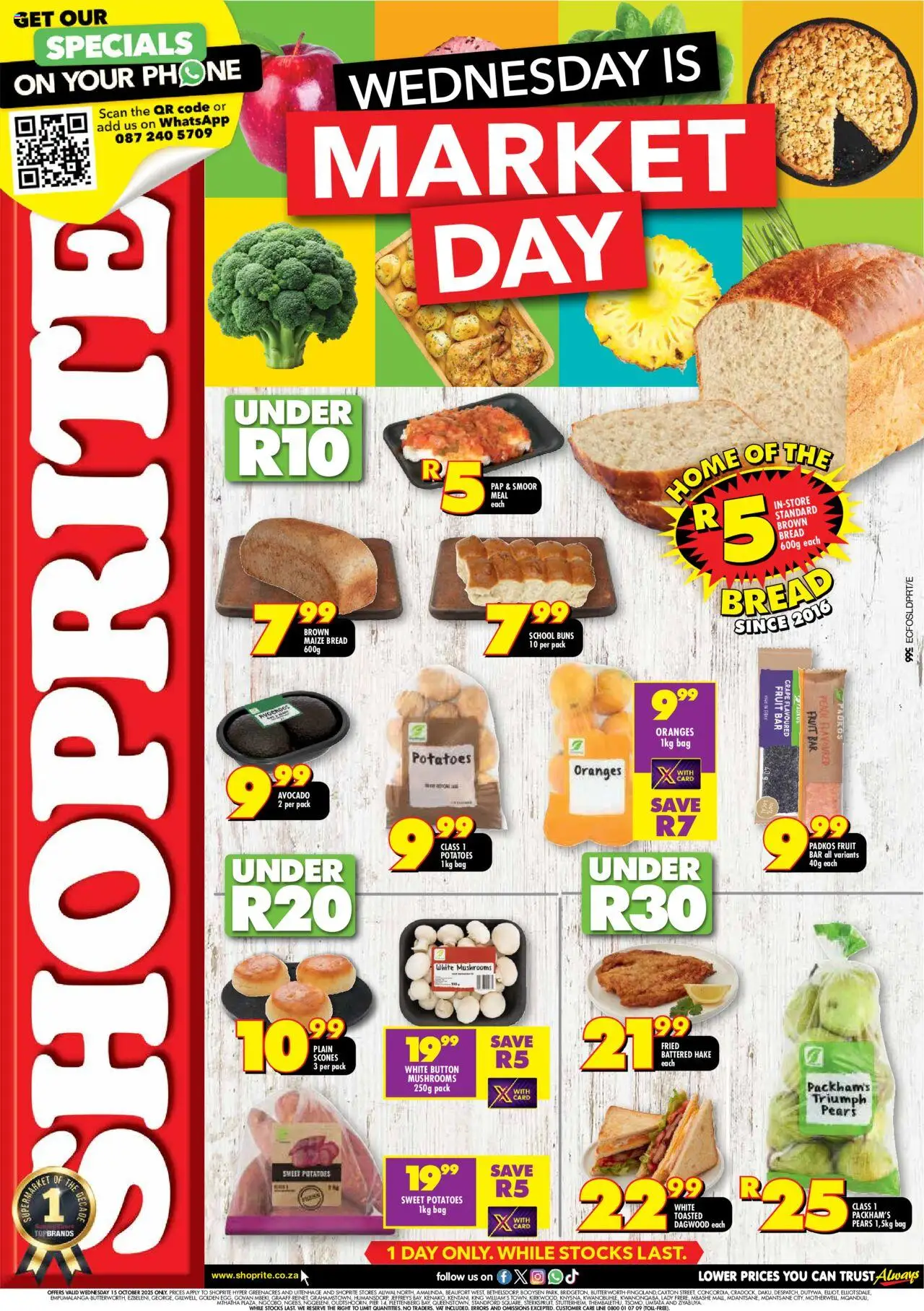 Shoprite Eastern Cape - Market Day Deals 15/10 - 15/10/2025 >> Catalogue