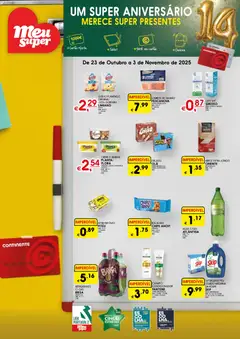 Pré-visualização do folheto da loja Meu Super válida a partir de 23/10/2025