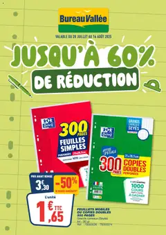 Prévisualisation de Catalogue du magasin Bureau Vallée formulaire valide 28/07/2025