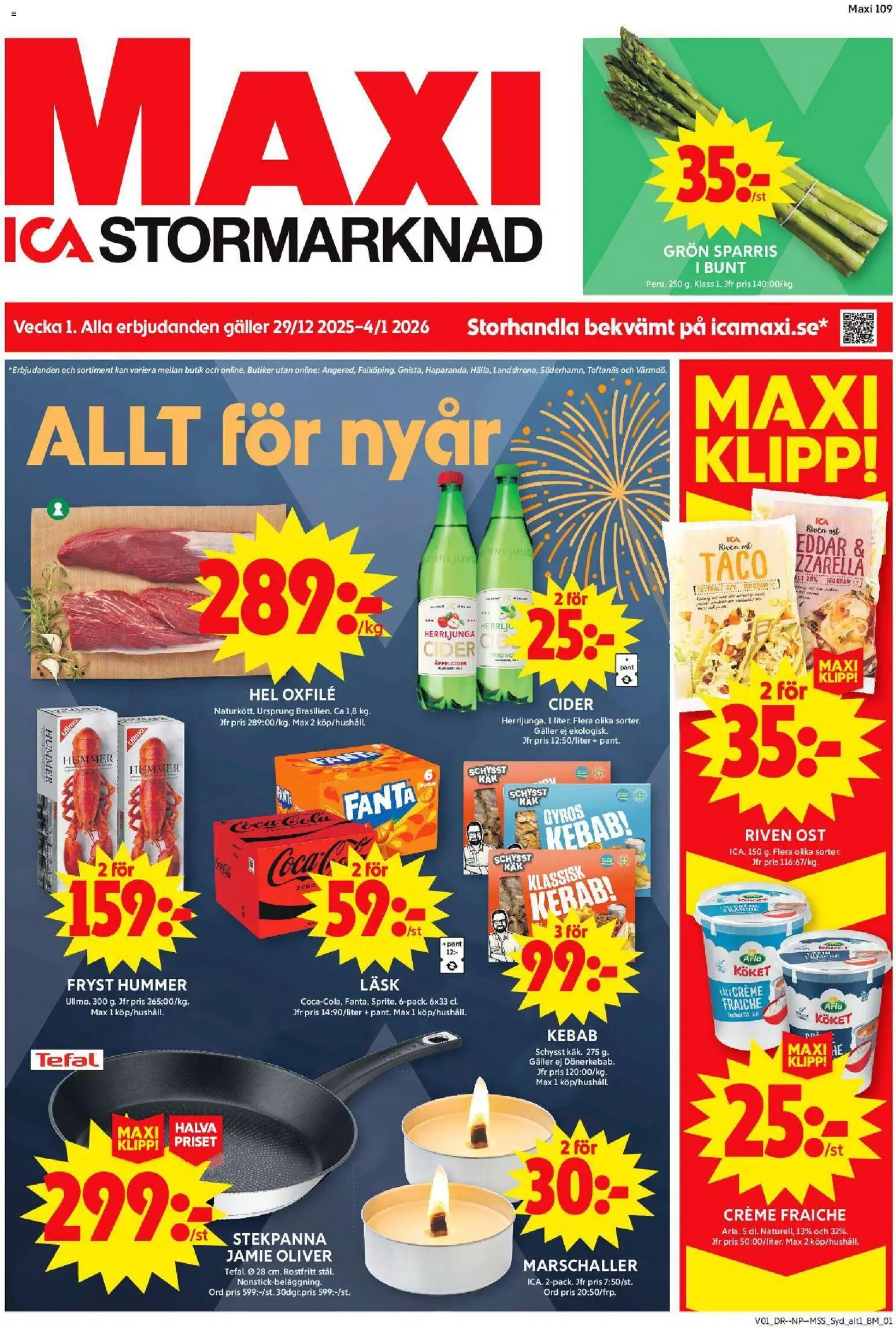 Förhandsgranska reklamblad Löddeköpinge från butik ICA Maxi gäller från 30/12/2025
