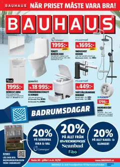 Förhandsgranska reklamblad Aktuella reklamblad Bauhaus från butik Bauhaus gäller från 29/09/2025