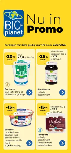 Voorbeeld van Folder van winkel BioPlanet geldig vanaf 11/02/2026