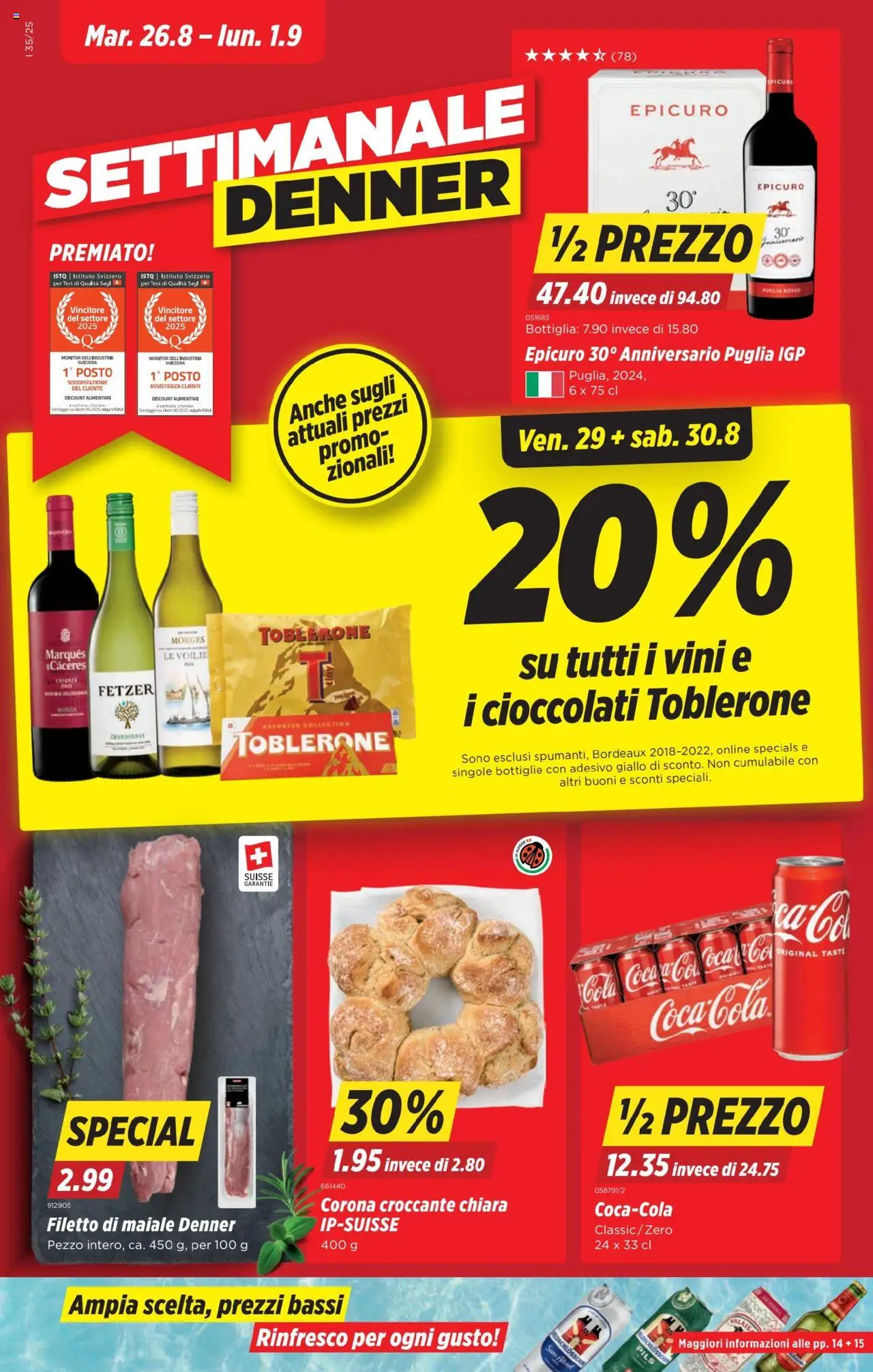 Denner Aktionen IT ab 26.08.2025 - Seitennummer 1