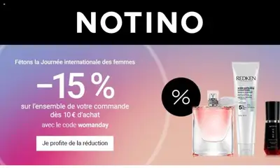 Prévisualisation de Notino du magasin Offres formulaire valide 02/03/2026