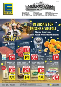 Vorschau von dem Prospekt des Geschäftes Edeka, gültig ab dem 22.12.2025