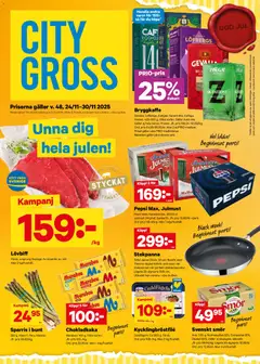 Förhandsgranska reklamblad Black Friday från butik City Gross gäller från 24/11/2025