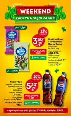 Pogląd gazetki "Weekendowe promocje" ze sklepu Żabka ważnej od 23.01.2026