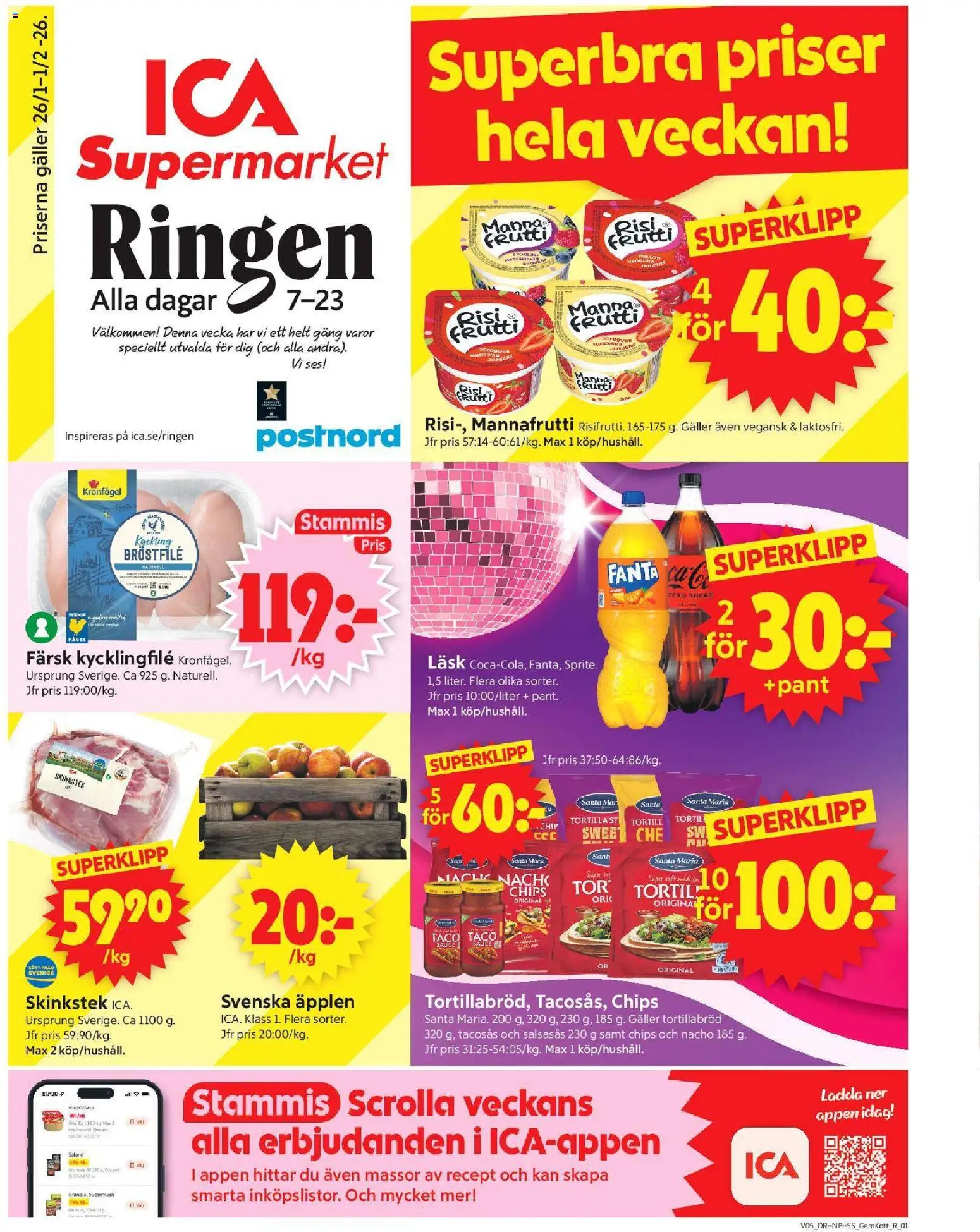 Förhandsgranska reklamblad Stockholm från butik ICA Supermarket gäller från 26/01/2026