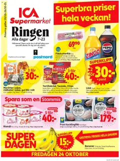 Förhandsgranska reklamblad Stockholm från butik ICA Supermarket gäller från 20/10/2025