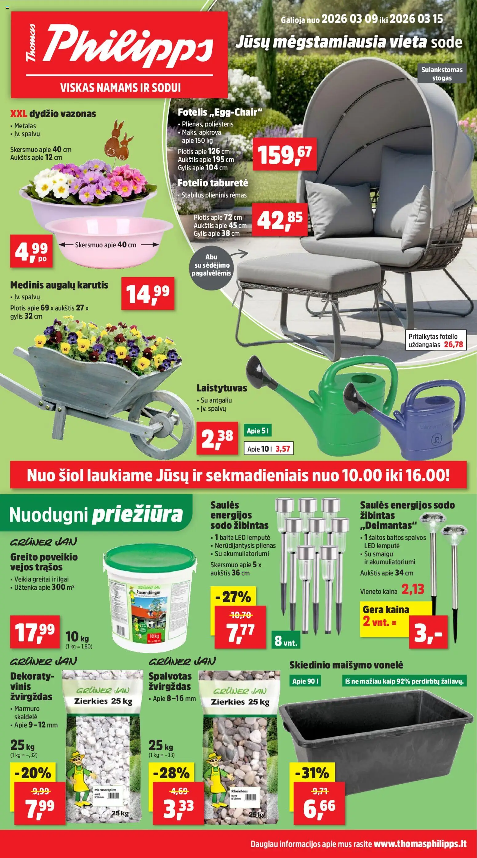 Thomas Philipps parduotuvės leidinio Thomas Philipps leidinys galiojančio nuo 2026.03.09 peržiūra