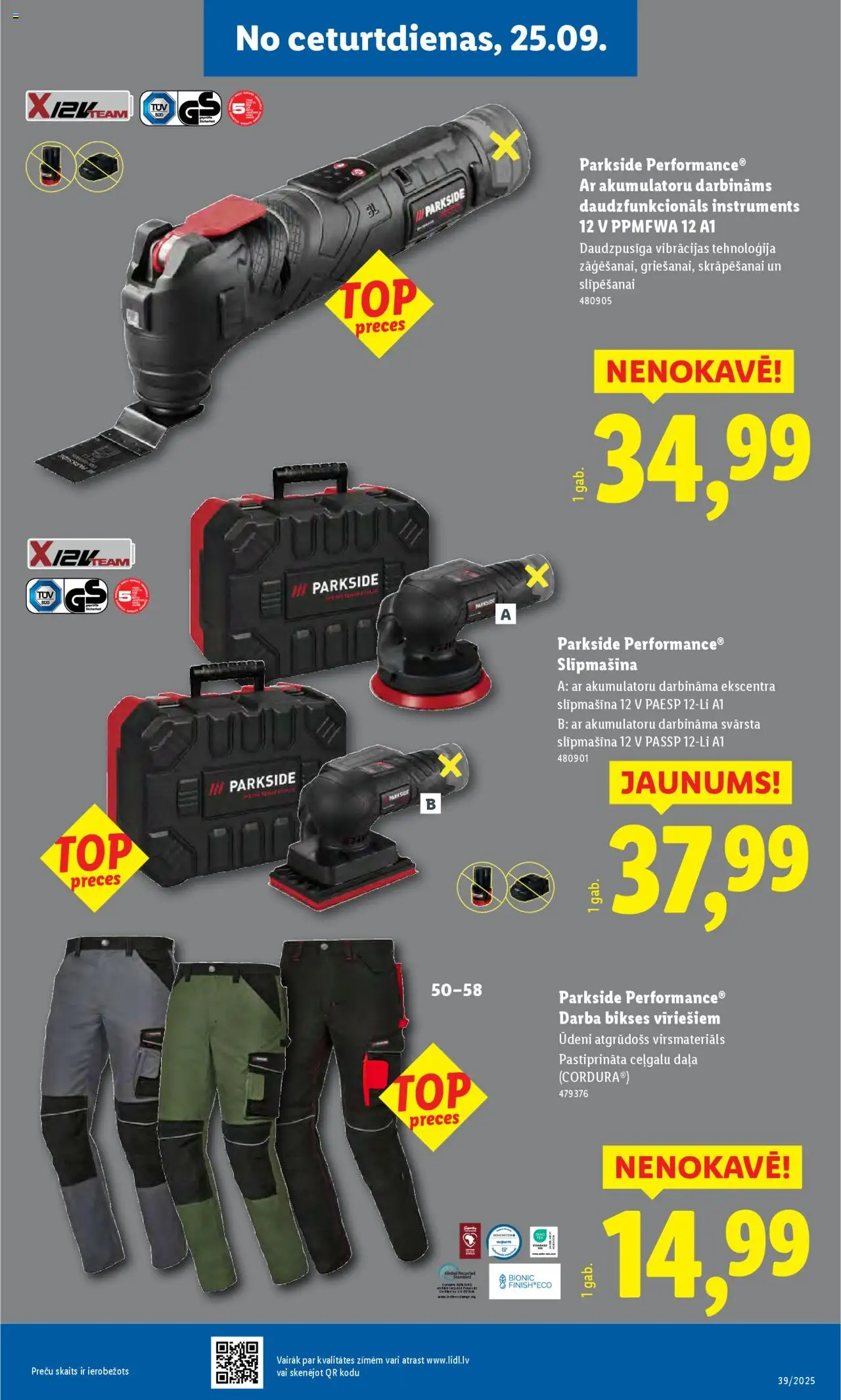 Skatīt Lidl akciju bukletu, derīgs no 2025.09.22