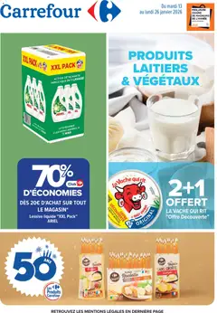 Prévisualisation de Produits laitiers & végétaux du magasin Carrefour formulaire valide 13/01/2026