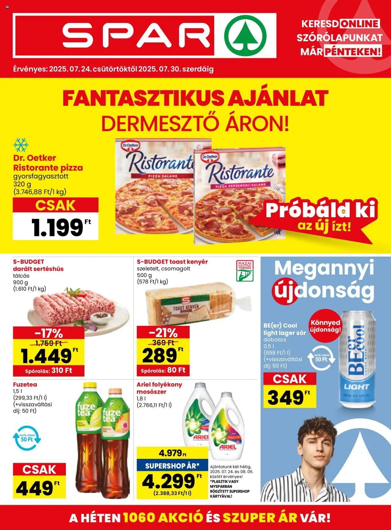 Spar aktuális szórólap, érvényes 2025.07.24.-től - 1 oldal