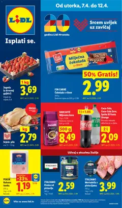 Pregled letka Lidl Katalog trgovine Lidl vrijedi od 07.04.2026