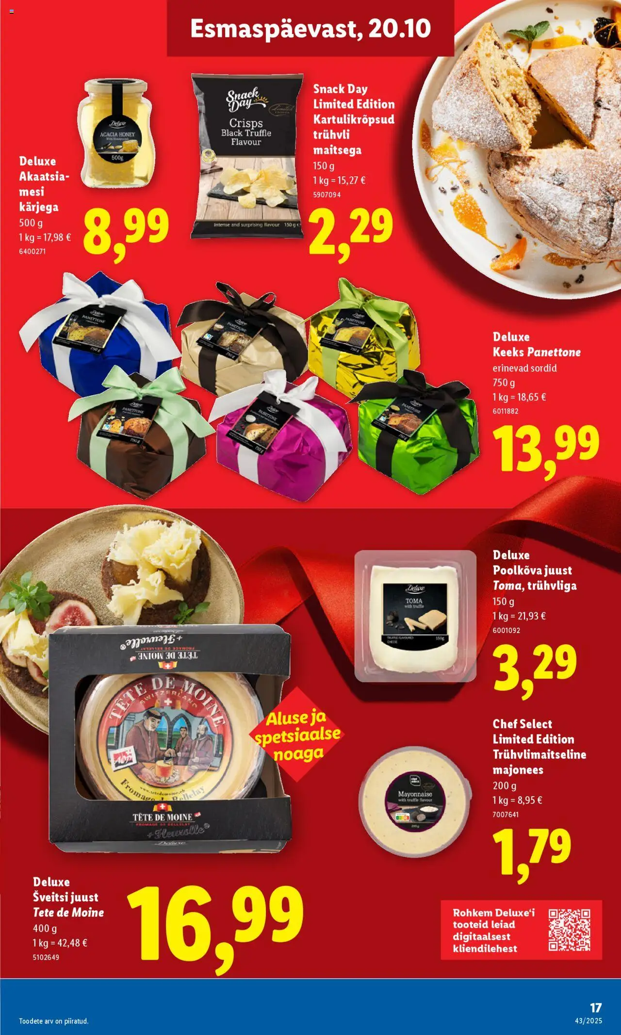 Lidl kliendilehe eelvaade alates 2025.10.20