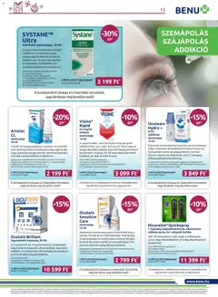 BENU Gyógyszertárak - Akciós újság BENU Gyógyszertárak megtekintése, amely érvényes 2025.12.01.-től | Oldal: 15