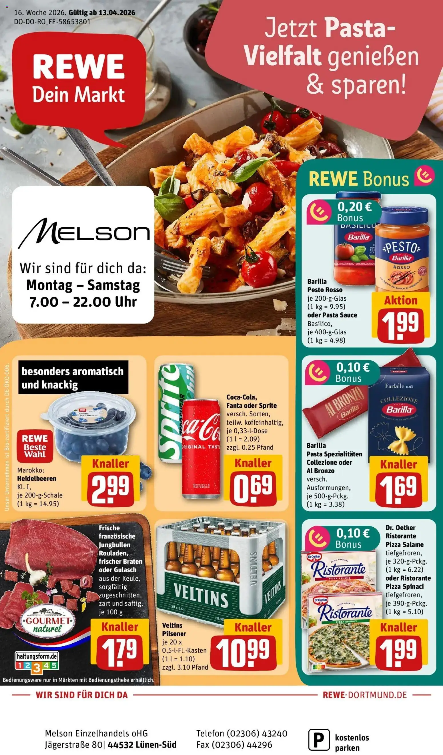 Vorschau von dem Prospekt des Geschäftes Rewe, gültig ab dem 12.04.2026