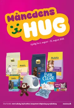 Eksempel på tilbudsavis Månedsavis August fra butik Maxi Zoo gyldig fra 01/08/2025