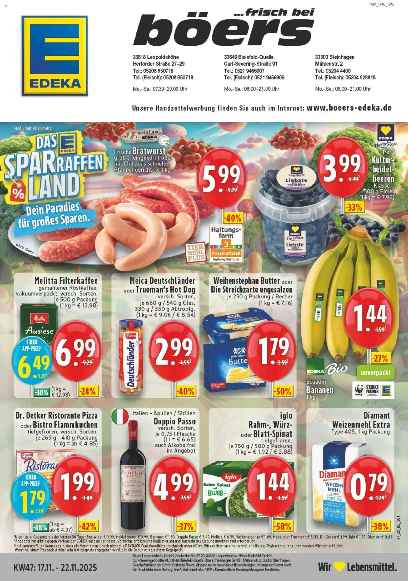 Vorschau von dem Prospekt des Geschäftes Edeka, gültig ab dem 17.11.2025
