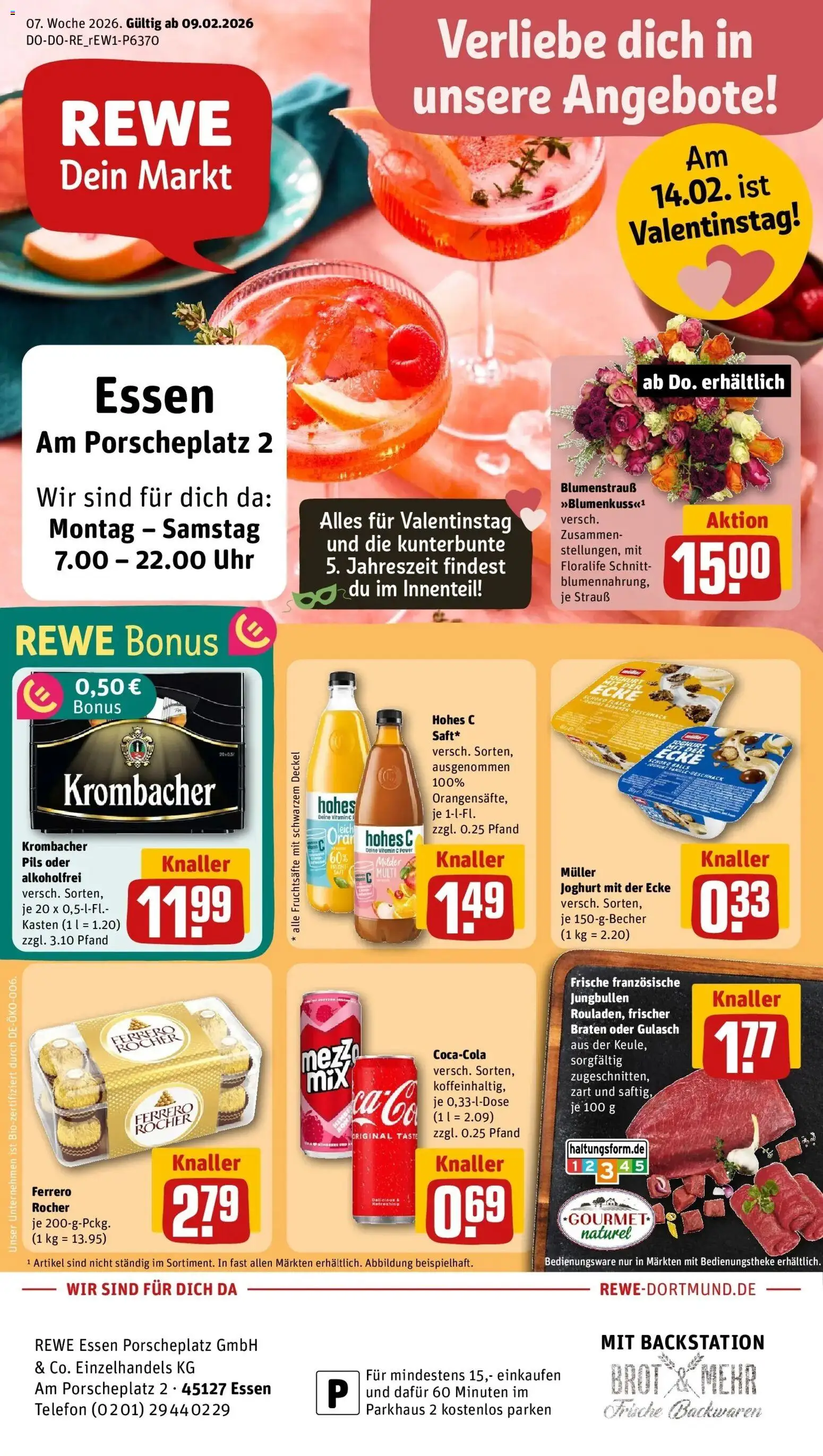 Vorschau von dem Prospekt des Geschäftes Rewe, gültig ab dem 09.02.2026