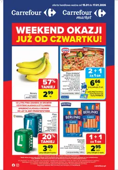 Pogląd gazetki "Weekend okazji" ze sklepu Carrefour ważnej od 15.01.2026