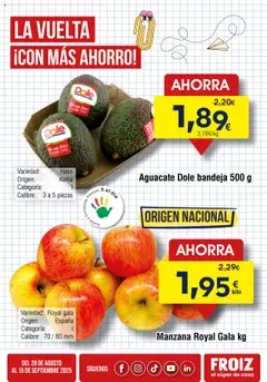 Vista previa del folleto de la tienda Froiz válido desde el 01/09/2025 