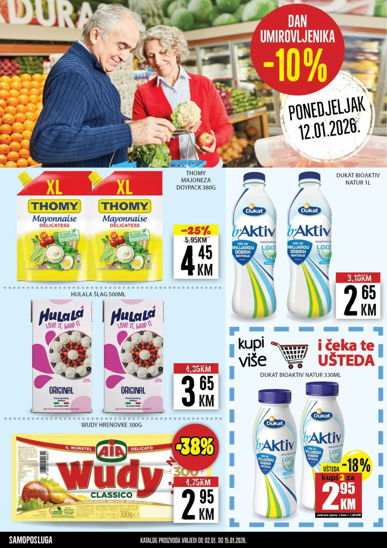 Pregled letka Katalog trgovine Prodex vrijedi od 2026.01.02