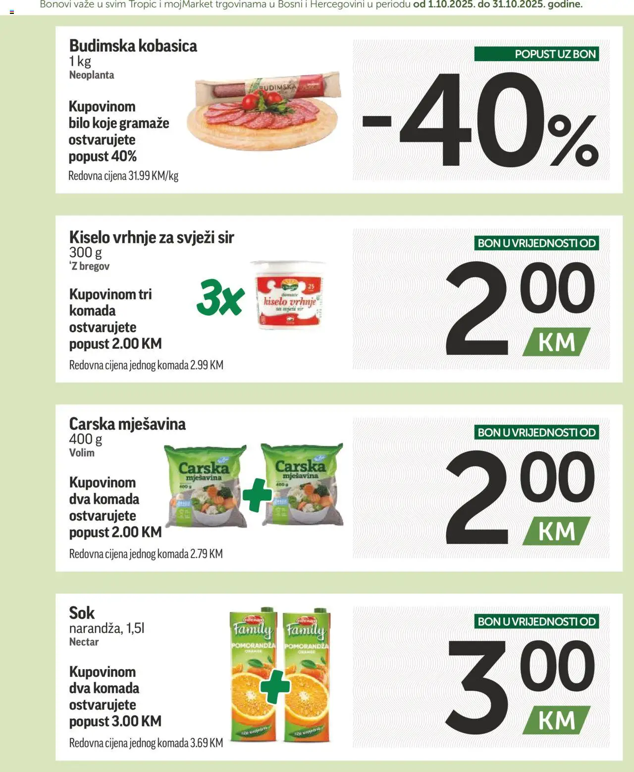 Pregled letka Katalog Super Bonbonjera trgovine Tropic vrijedi od 2025.10.01