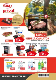 PRIVÁT - PRIVÁT Aktuális szórólap MAX megtekintése, amely érvényes 2026.03.12.-től