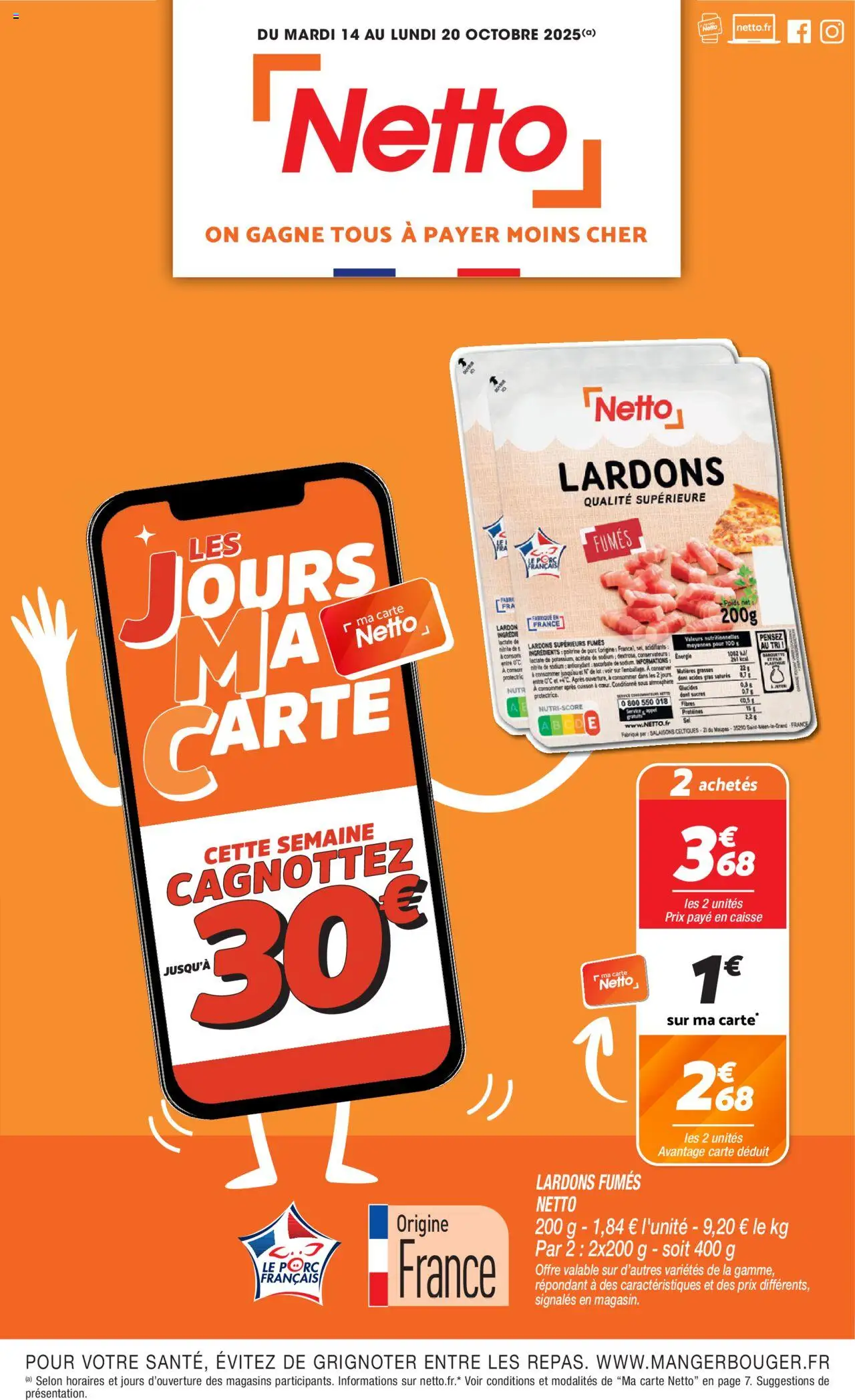 Catalogue de la boutique Netto valable du 14/10/2025 - Page numéro 1