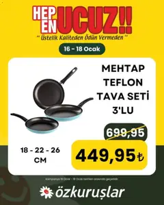 Özkuruşlar İndirim 16.01.2026 - Broşürünün önizlemesi