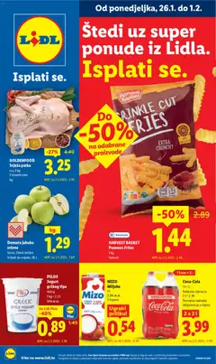 Pregled letka Katalog trgovine Lidl vrijedi od 26.01.2026