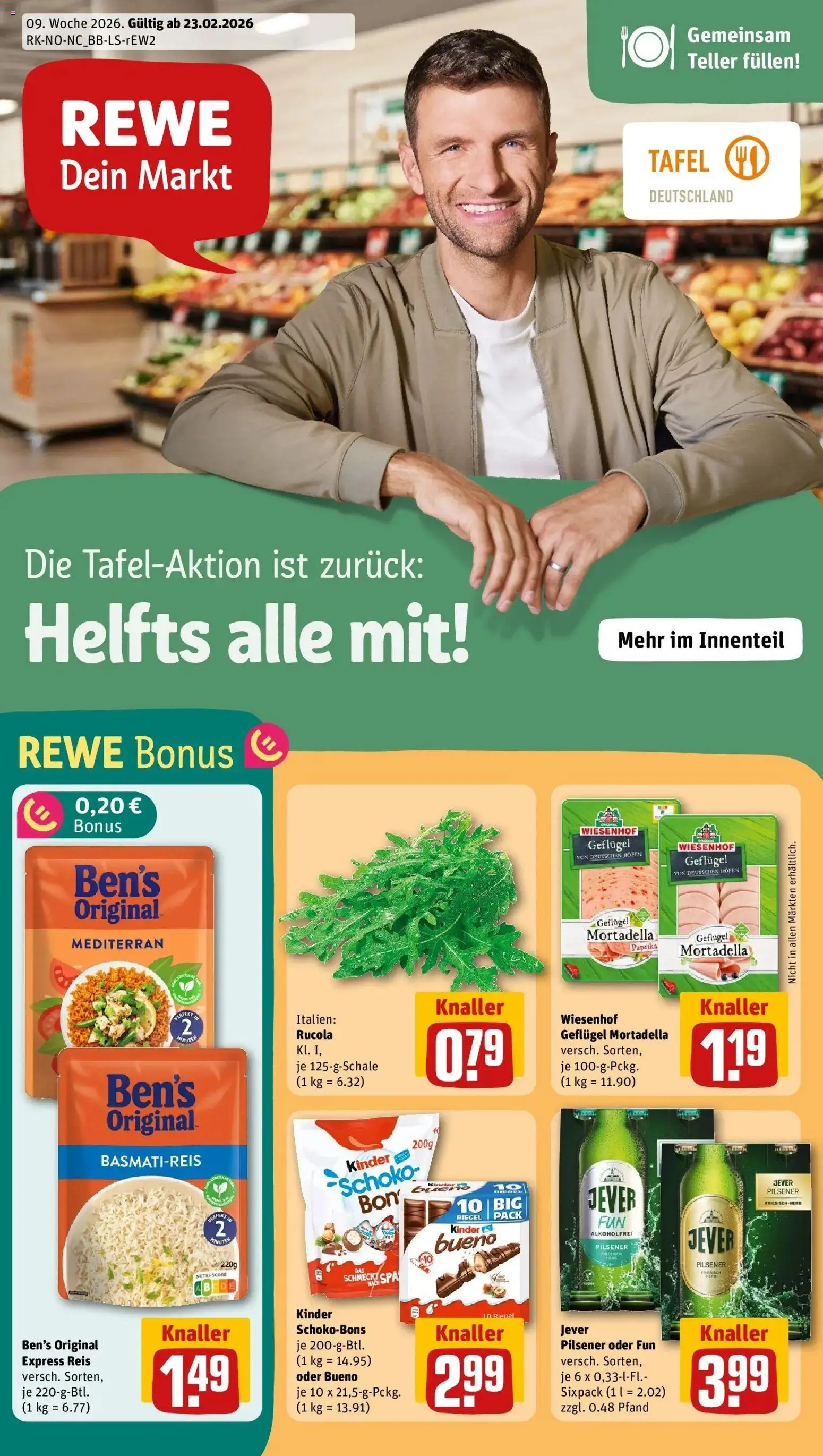 Vorschau von dem Prospekt des Geschäftes Rewe, gültig ab dem 22.02.2026