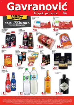 Pregled letka Katalog trgovine Gavranović vrijedi od 02.10.2025
