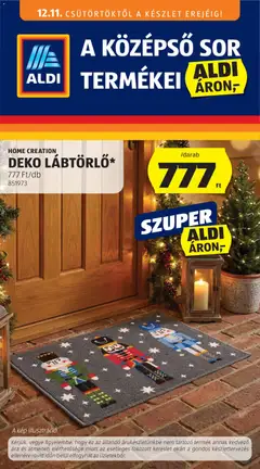 Aldi - Középső sor termékei megtekintése, amely érvényes 2025.12.11.-től