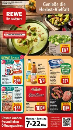 Vorschau von dem Prospekt des Geschäftes Rewe, gültig ab dem 19.10.2025
