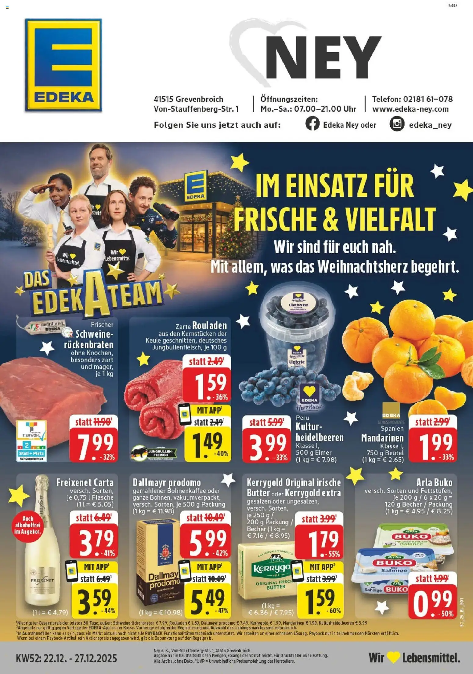 Vorschau von dem Prospekt des Geschäftes Edeka, gültig ab dem 22.12.2025